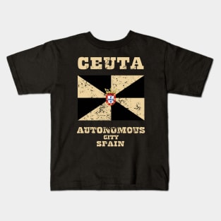 Flag of Ceuta Kids T-Shirt